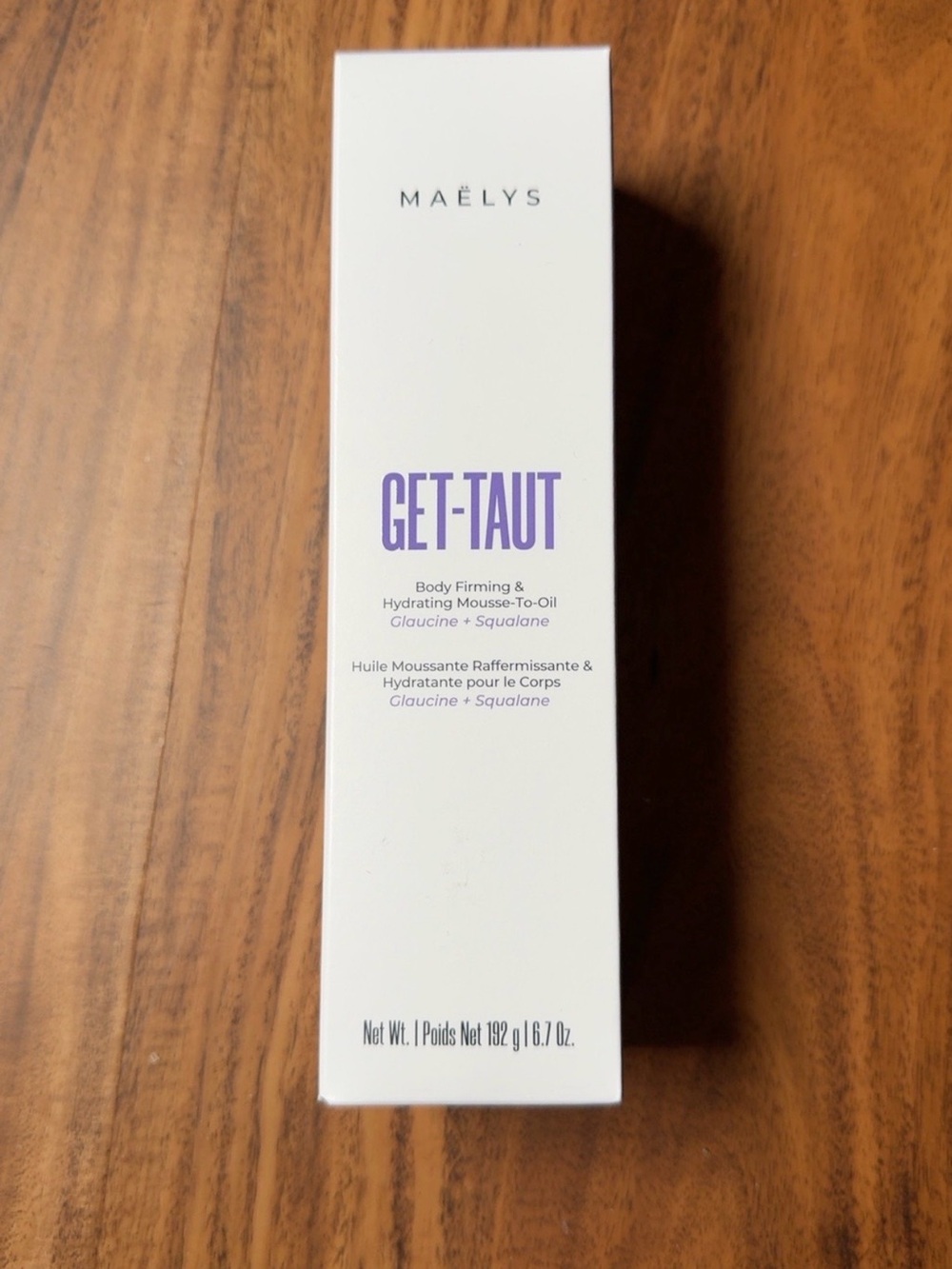 MAËLYS GET-TAUT Body Firming & Hydrating Mousse-To-Oil — White/Purple
